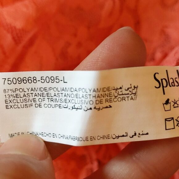 Splash Intimates corral lace dress and thong NWT - Picture 7 of 7